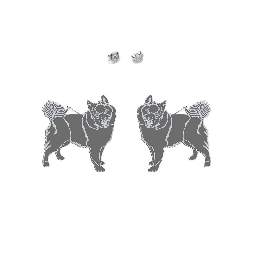 Silver Schipperke earrings - MEJK Jewellery
