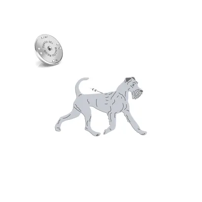 Silver Irish Terrier pin - MEJK Jewellery