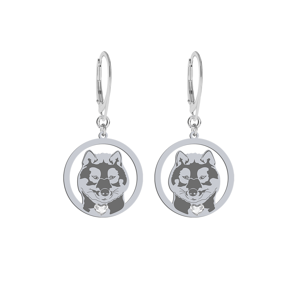 Silver Shikoku earrings, FREE ENGRAVING - MEJK Jewellery