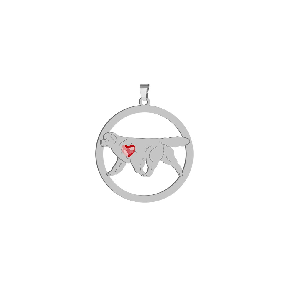 Silver Newfoundland pendant, FREE ENGRAVING - MEJK Jewellery