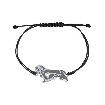 Sussex Spaniel string bracelet, FREE ENGRAVING - MEJK Jewellery