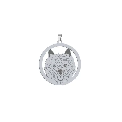 Silver Norwich Terrier pendant, FREE ENGRAVING - MEJK Jewellery