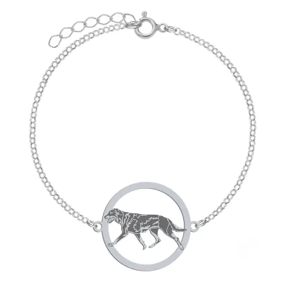 Silver Beauceron bracelet, FREE ENGRAVING - MEJK Jewellery