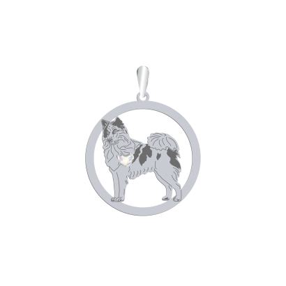 Silver Yakutian Laika pendant, FREE ENGRAVING - MEJK Jewellery