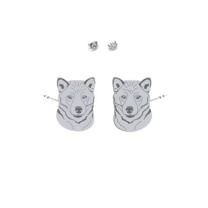 Silver Shiba-inu earrings - MEJK Jewellery
