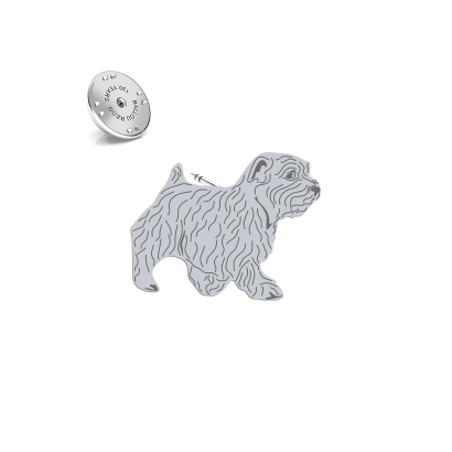 Silver Norfolk terrier pin - MEJK Jewellery