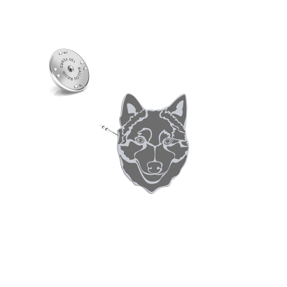 Silver Schipperke pin - MEJK Jewellery