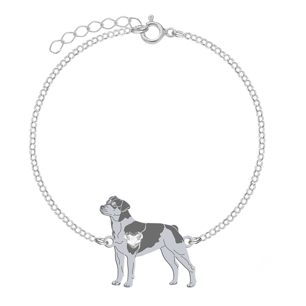 Bransoletka z psem grawerem Brazilian Terrier srebro - MEJK Jewellery