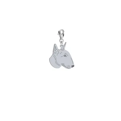 Silver Miniture Bull Terrier charms, FREE ENGRAVING - MEJK Jewellery