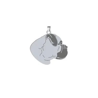 Silver Bullmastif pendant, FREE ENGRAVING - MEJK Jewellery