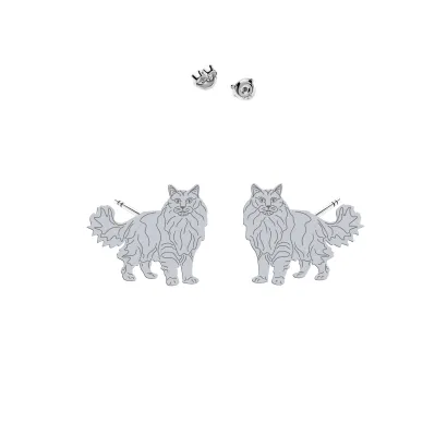 Silver Aphrodite Cat earrings - MEJK Jewellery