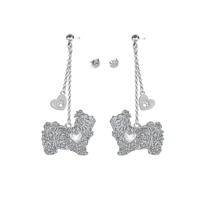 Silver Russian Tsvenaya Bolonka earrings - MEJK Jewelery