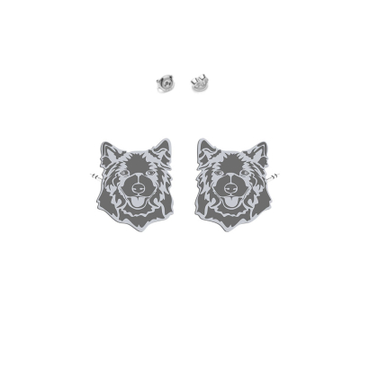 Silver Swedish Lapphund earrings - MEJK Jewellery