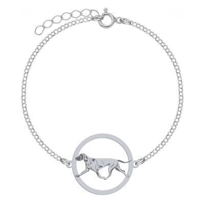 Silver Bavarian Mountain Hound bracelet, FREE ENGRAVING - MEJK Jewellery
