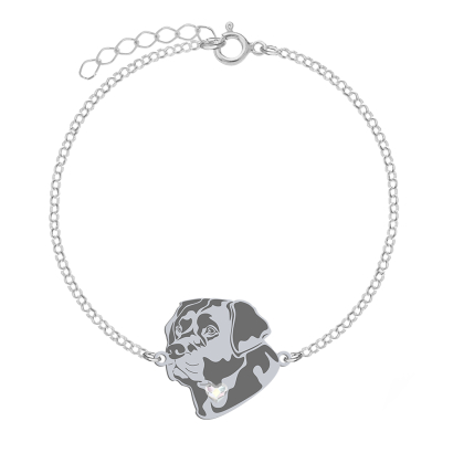Bransoletka Labrador Retriever srebro platynowane pozłacane GRAWER GRATIS - MEJK Jewellery