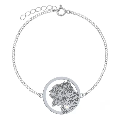 Silver Bouvier des Flandres engraved bracelet - MEJK Jewellery