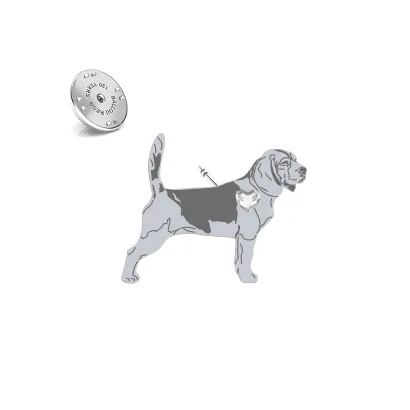 Silver Beagle pin - MEJK Jewellery