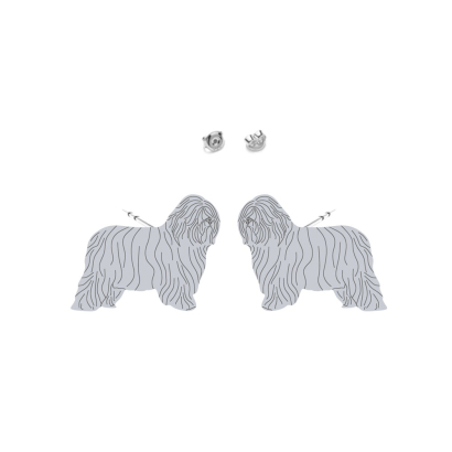 Silver Polish Lowland Sheepdog earrings - MEJK Jewellery