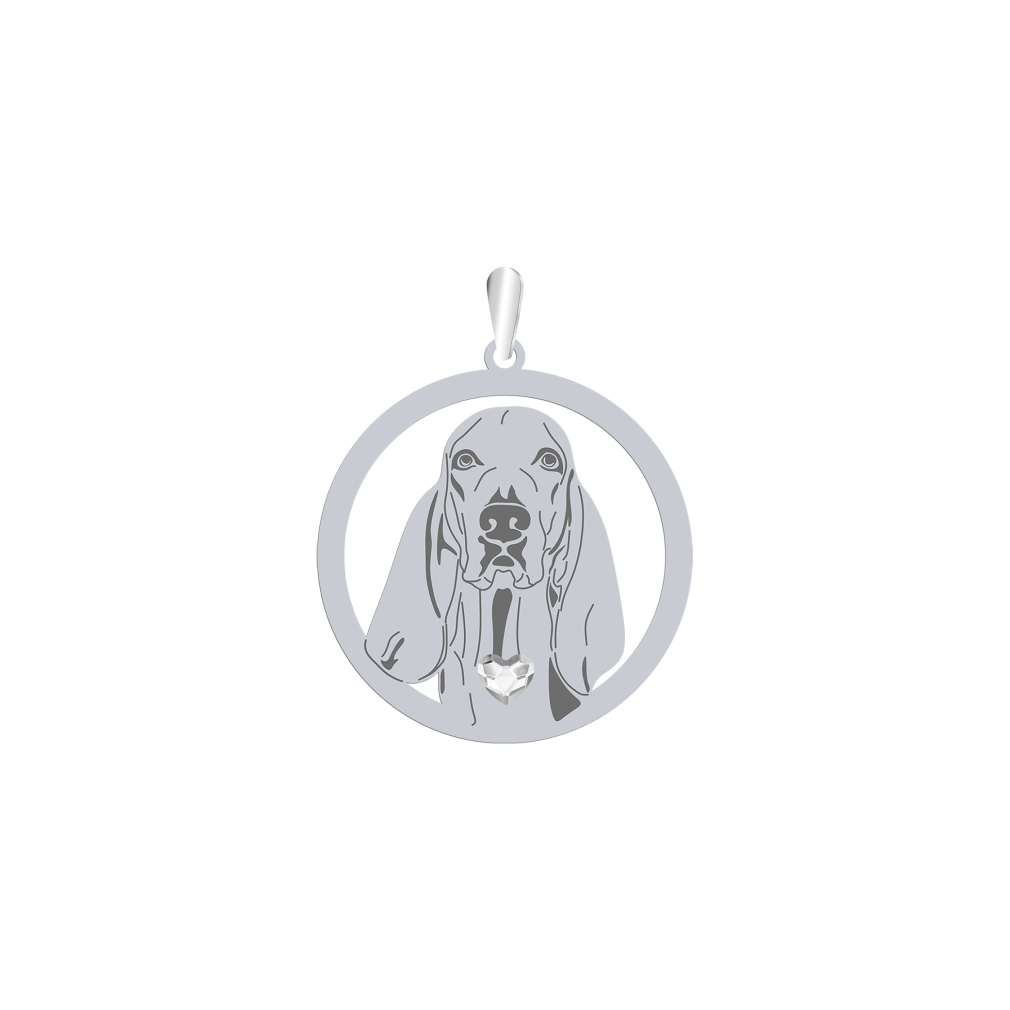 Silver Porcelaine pendant, FREE ENGRAVING - MEJK Jewellery
