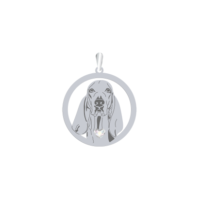 Silver Porcelaine pendant, FREE ENGRAVING - MEJK Jewellery
