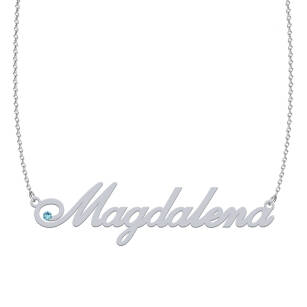 MAGDALENA  necklace made of rhodium-plated or gold-plated silver