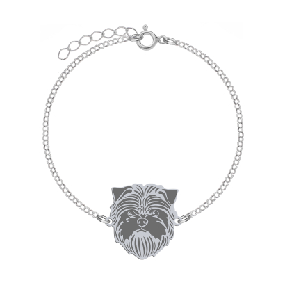 Silver Affenpinscher bracelet, FREE ENGRAVING - MEJK Jewellery