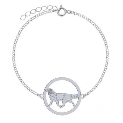 Silver Kooikerhondje engraved bracelet- MEJK Jewellery