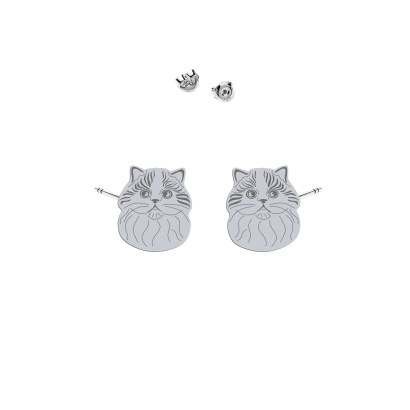 Silver Scottish Straight Cat earrings - MEJK Jewellery
