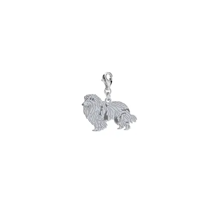 Silver Rough Collie charms, FREE ENGRAVING - MEJK Jewellery