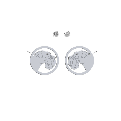 Silver Schnauzer earrings - MEJK Jewellery