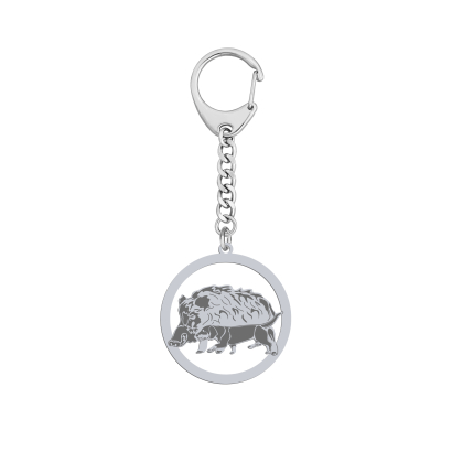 Brelok z psem rasy Alpejski Gończy Krótkonożny srebro GRAWER GRATIS - MEJK Jewellery