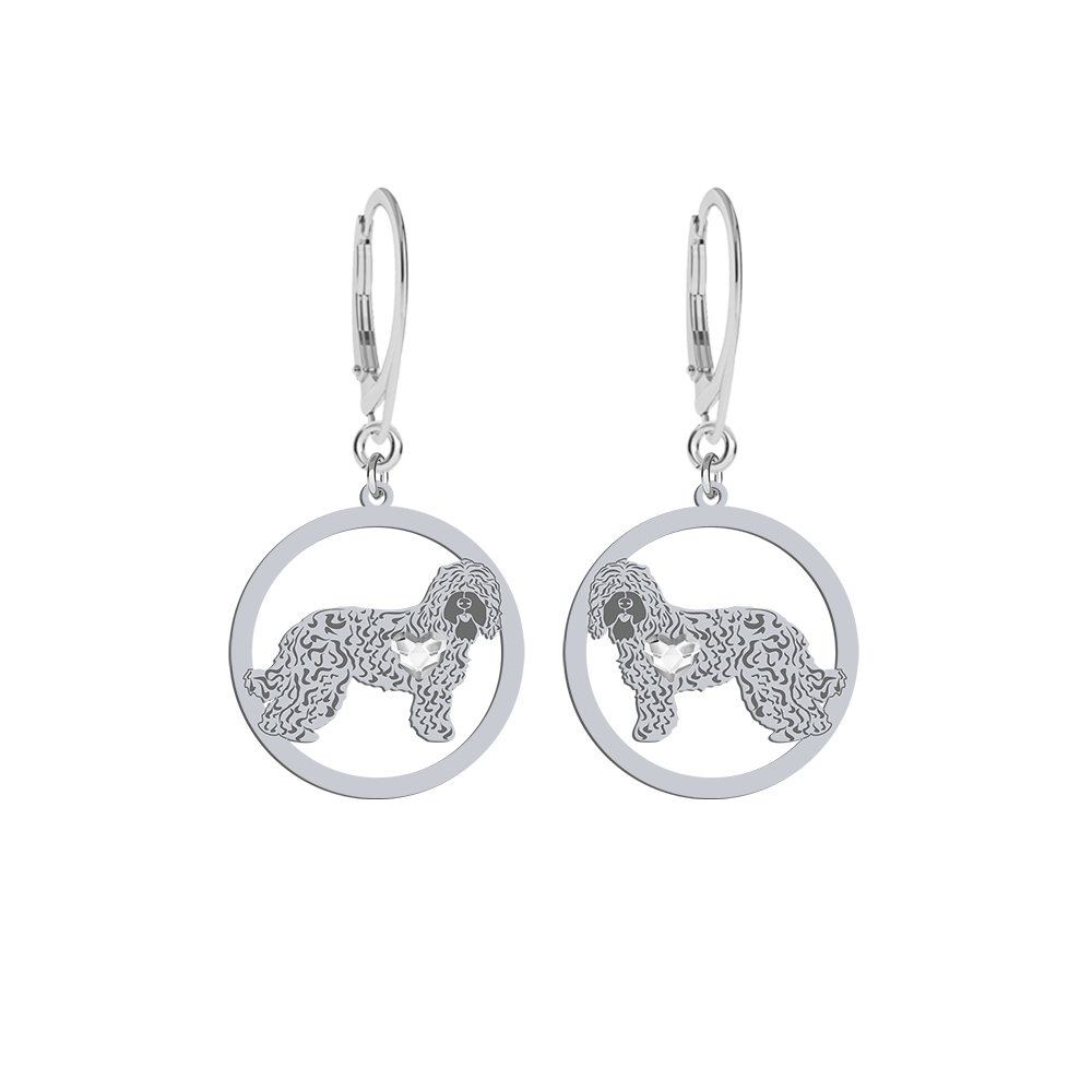 Silver Barbet engraved earrings - MEJK Jewellery