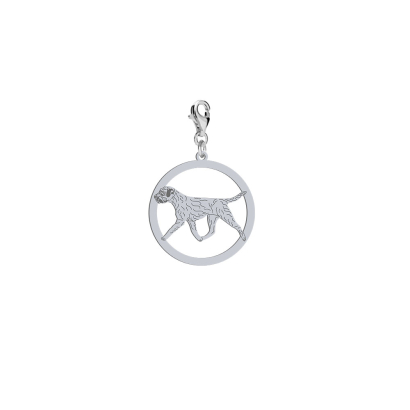 Silver Border Terrier charms, FREE ENGRAVING - MEJK Jewellery