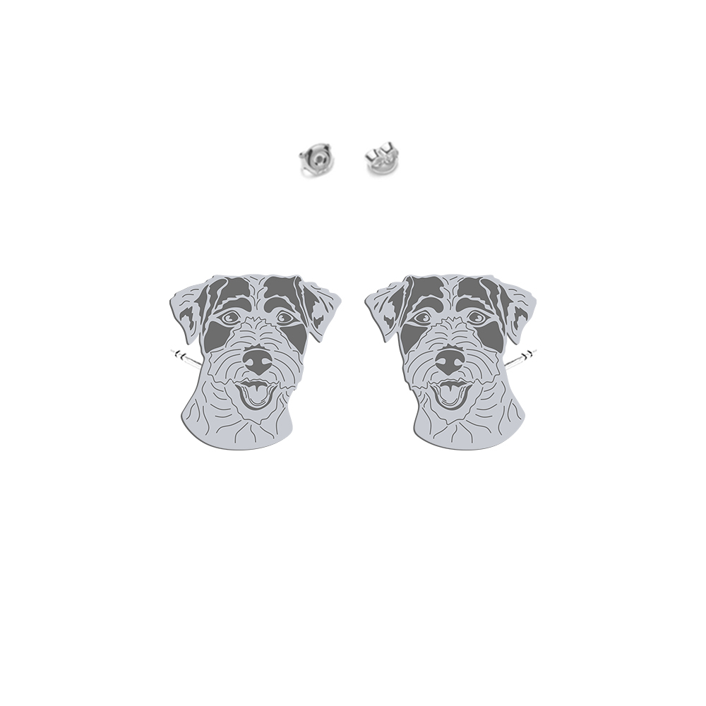 Kolczyki z psem Parson Russell Terrier srebro - MEJK Jewellery
