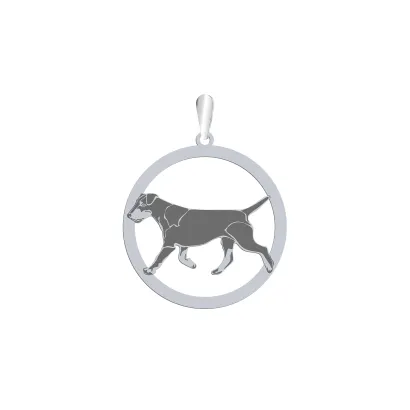 Silver Deutscher Jagdterrier pendant, FREE ENGRAVING - MEJK Jewellery