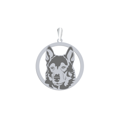Zawieszka z psem West Siberian Laika srebro GRAWER GRATIS - MEJK Jewellery