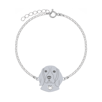 Bransoletka z psem Beagle srebro - MEJK Jewellery