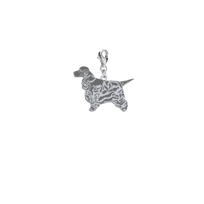 Charms z psem Cocker Spaniel Angielski srebro GRAWER GRATIS - MEJK Jewellery