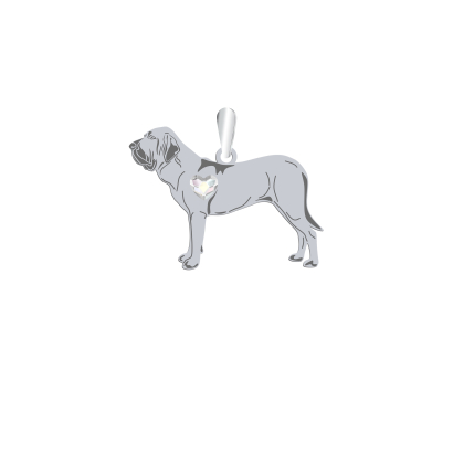 Zawieszka z psem Mastifem Brazylijskim srebro GRAWER GRATIS - MEJK Jewellery