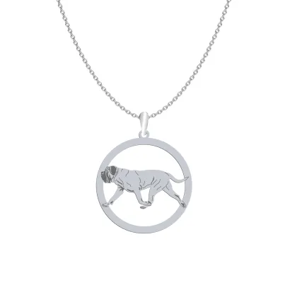 Silver English Mastiff necklace, FREE ENGRAVING - MEJK Jewellery