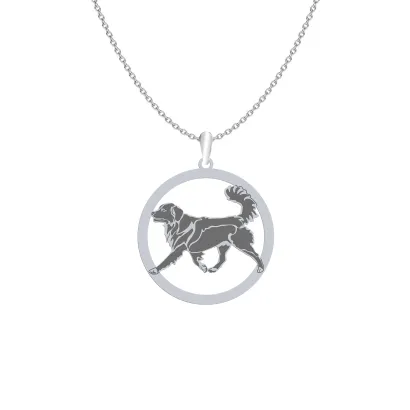 Silver Nova Scotia Duck Tolling Retriever engraved necklace - MEJK Jewellery