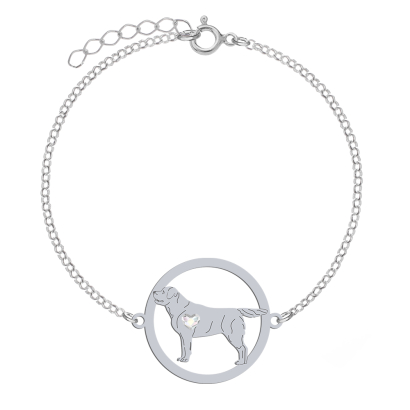 Silver Labrador Retriever bracelet, FREE ENGRAVING - MEJK Jewellery