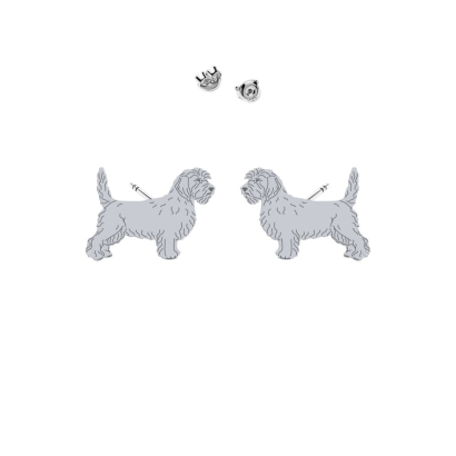 Silver Petit Basset Griffon Vendéen earrings - MEJK Jewellery