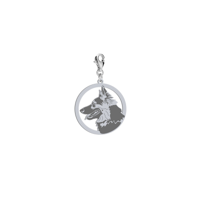 Silver Chodský pes charms, FREE ENGRAVING - MEJK Jewellery
