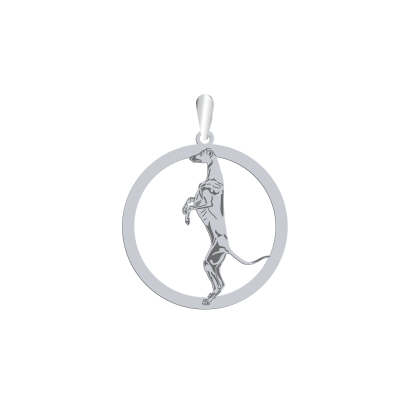 Silver Greyhound engraved pendant - MEJK Jewellery