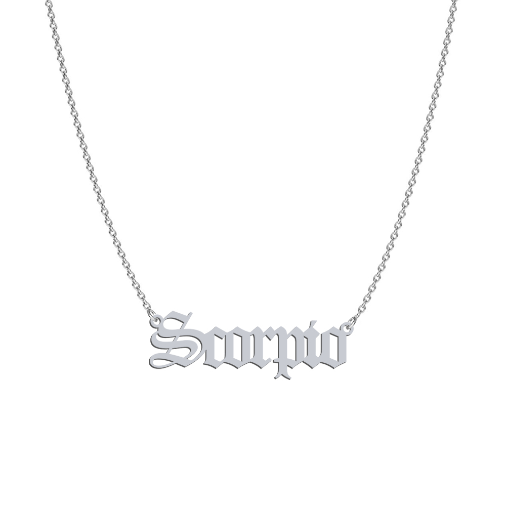 Naszyjnik Znak Zodiaku Scorpio Skorpion srebro925
