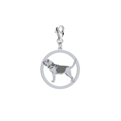 Charms z psem Bloodhound srebro GRAWER GRATIS - MEJK Jewellery