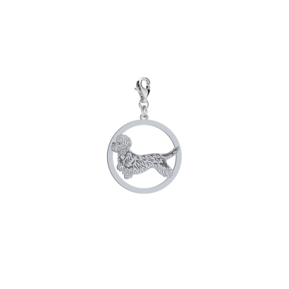 Silver Dandie Dinmont Terrier charms, FREE ENGRAVING - MEJK Jewellery