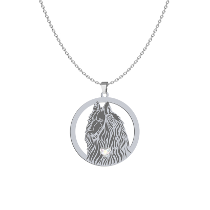 Silver Belgian Shepherd necklace, FREE ENGRAVING - MEJK Jewellery