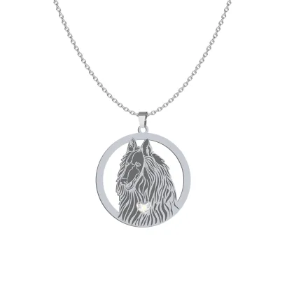 Silver Belgian Shepherd necklace, FREE ENGRAVING - MEJK Jewellery